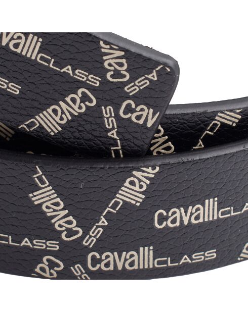 Ceinture réversible avec boucle amovible CCBT0021 noire à motifs