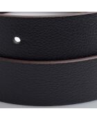 Ceinture réversible avec boucle amovible CCBT0021 noire à motifs