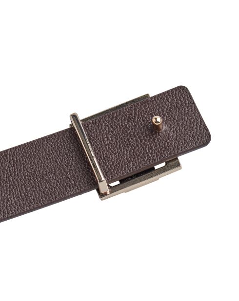 Ceinture réversible avec boucle amovible CCBT0021 noire à motifs