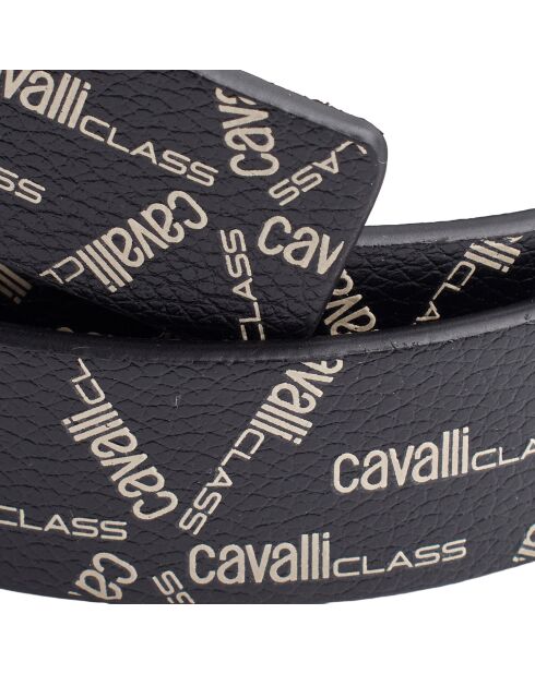 Ceinture réversible avec boucle amovible CCBT0020 noir à motifs