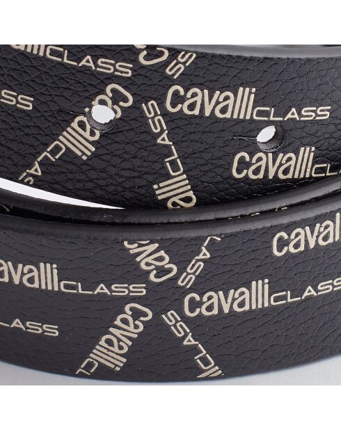 Ceinture réversible avec boucle amovible CCBT0020 noir à motifs