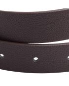 Ceinture avec boucle carrée CCBT00272 chocolat
