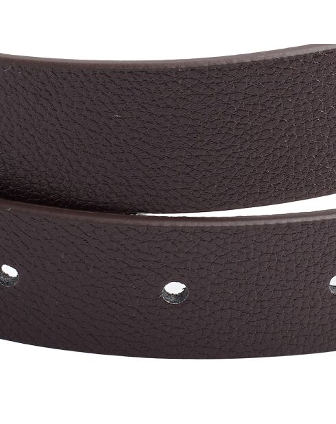 Ceinture avec boucle carrée CCBT00272 chocolat