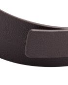 Ceinture avec boucle carrée CCBT00272 chocolat