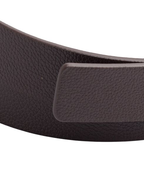 Ceinture avec boucle carrée CCBT00272 chocolat