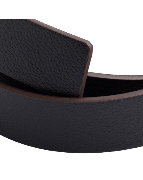 Ceinture réversible avec boucle amovible CCBT00261 noire/ marron foncé