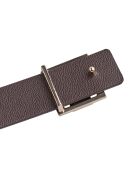 Ceinture réversible avec boucle amovible CCBT00261 noire/ marron foncé