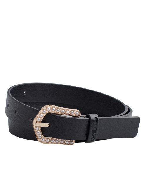 Ceinture avec boucle perle CCBT0023 noire