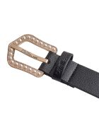 Ceinture avec boucle perle CCBT0023 noire