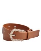 Ceinture avec boucle perle CCBT0023 marron