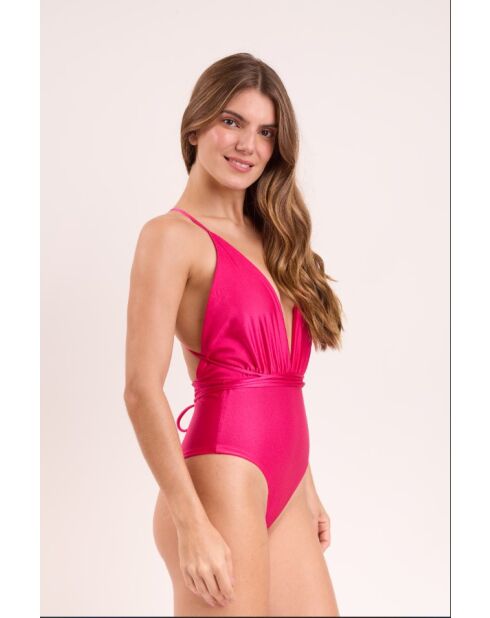 Traje de baño rosa de una pieza Shimmer Olinda New Vegas