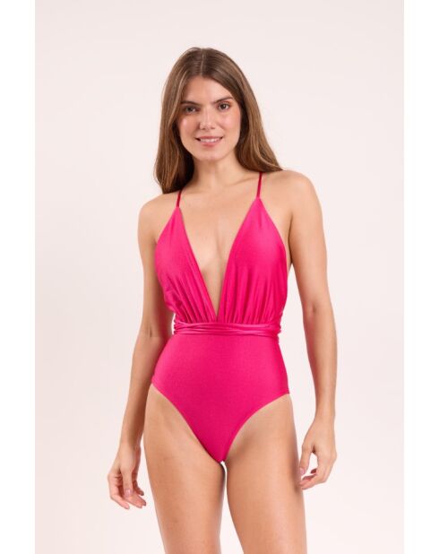 Traje de baño rosa de una pieza Shimmer Olinda New Vegas