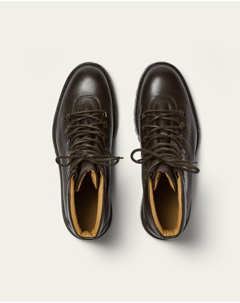 Boots en cuir Pembroke marron