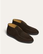 Boots en daim Morgan marron