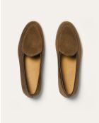 Margot donkerbeige suède instappers