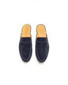 Marineblauwe suède instapper Amélia