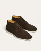 Boots en daim Spencer marron/ivoire