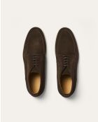 Boots en daim Spencer marron/ivoire