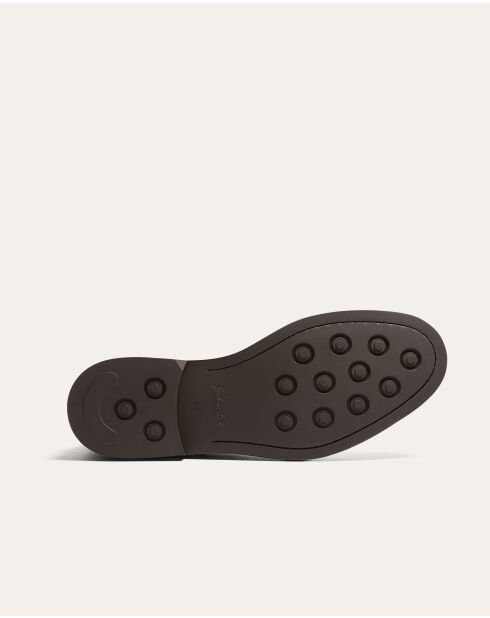 Boots Sinclair en cuir marron