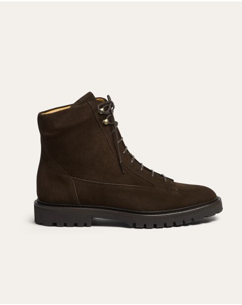 Boots en daim Vale marron