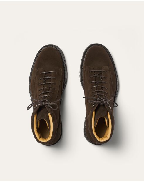 Boots en daim Vale marron