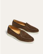 Margot bruine suède instappers