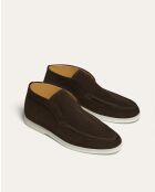 Boots en daim Morgan marron/ivoire