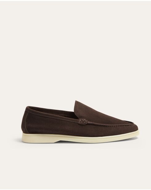 Mocassins Xander en daim marron