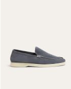 Mocassins Xander en daim bleu clair