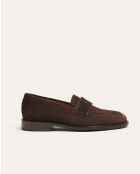 Mocassins Louis en daim marron