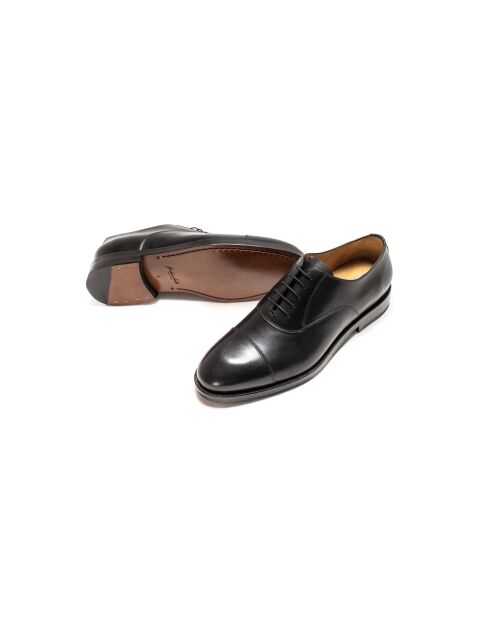 Derbies Christian en cuir noirs