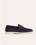 Mocassins Xander en daim bleu marine