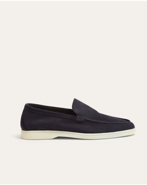Mocassins Xander en daim bleu marine