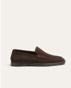Mocassins Xander en daim marron