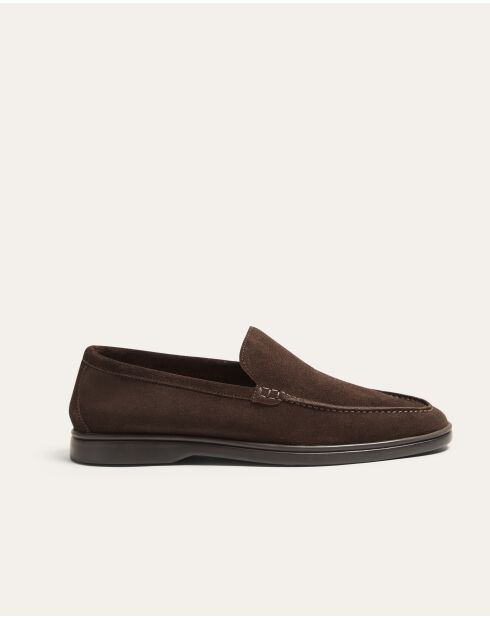 Mocassins Xander en daim marron