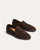 Mocassins Xander en daim marron
