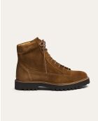 Bottines en daim Vale beige foncé