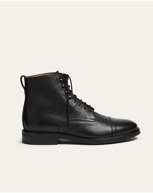 Boots Sinclair en cuir noires