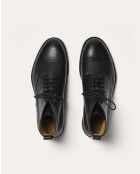 Boots Sinclair en cuir noires