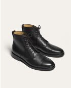 Boots Sinclair en cuir noires