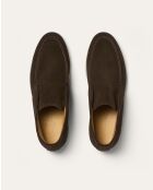 Bottines en daim Morgan marron/ivoire