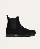 Bottines en daim Chelsea Harcourt noires