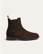 Bottines en cuir Chelsea Harcourt marron