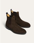 Bottines en cuir Chelsea Harcourt marron