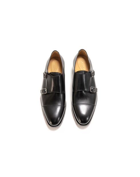 Chaussures Elliot à boucle en cuir noires