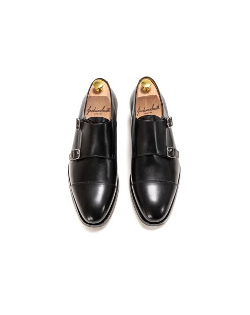 Chaussures Elliot à boucle en cuir noires