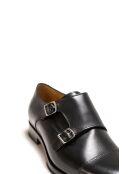 Chaussures Elliot à boucle en cuir noires