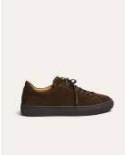 Baskets Rhodes en daim marron