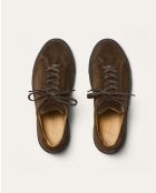 Baskets Rhodes en daim marron