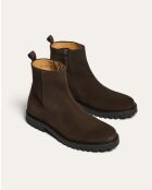 Bottines Inoa en daim marron